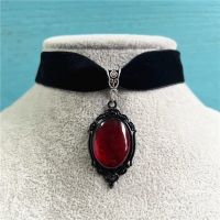 ♦┋ Gothic Vampire Cameo Pendant Choker Velvet Necklace For Women Fashion Pagan Witchcraft Jewelry Girls Gifts Creative Choker 2022