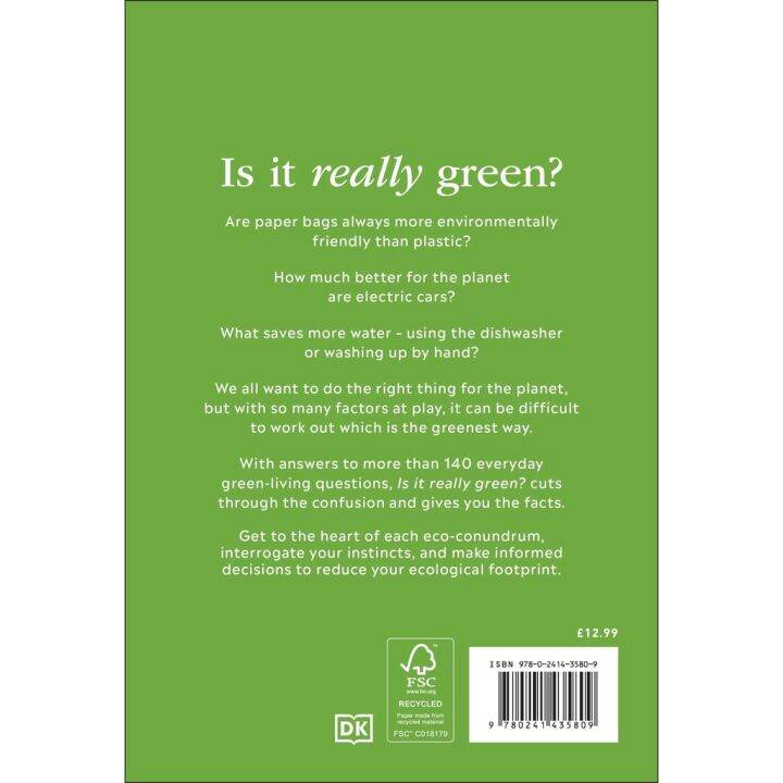 ส่งฟรีทั่วไทย-gt-gt-gt-cost-effective-gt-gt-gt-is-it-really-green-everyday-eco-dilemmas-answered-หนังสือใหม่-พร้อมส่ง