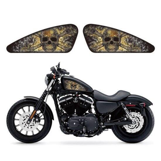 Bình xăng xe máy decal 3d nhãn dán cho harley sportster xl 883 1200 48 - ảnh sản phẩm 4