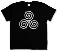 Triskelion Symbol Iii Tshirt Nordic Celtic Germans Knot Larp Triskel Tshirt