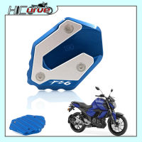 รถจักรยานยนต์ CNC ขาเท้าด้านข้างยืนขยาย Pad สนับสนุนแผ่นขยายยืนสำหรับ YAMAHA FAZER FZ6 FZ6R FZ6-S2 2004-2009