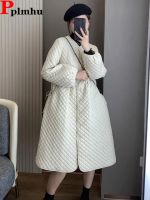 ❇❐◘ Oversized Down Coat Korean Jackets Argyle Casacos Para Baixo Warm Jaqueta Puffer