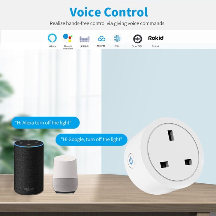 new-popular-16a-tuyahome-wifiplug-ใหม่พร้อม-alexahome-assistant-voice-control-timing