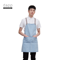 dapp Uniform ผ้ากันเปื้อน เต็มตัว Nordic Bleached Denim Apron สียีนส์ฟอก(APND2037)