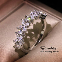 CC S925 Silver Rings For Women Single Row Cubic Zirconia Trendy Fine Jewelry Bridal Wedding Ring Bijoux Drop Shipping CC3118