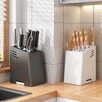 [COD] Knife rack knife holder storage kitchen knife separate countertop wall hanging integrated bucket