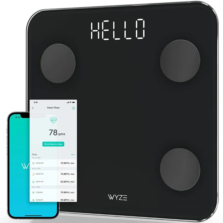 WyzeCam Wyze Scale for Body Weight, Digital Bathroom Scale for Body Fat