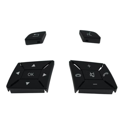 W212 Car Steering Wheel Control Menu Switch Button Cover Volume for BENZ C GLK E A Class W156 W246 ,Black