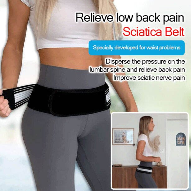 greatfunny Sciatica Relief Belt Waist Pain Back Lift Belt Exercise