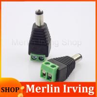 Merlin Irving Shop 10pcs 5.5 x 2.1mm DC Male Power Adapter Jack Connector Plug BNC Connector for CCTV Camera Led Lighting Strip