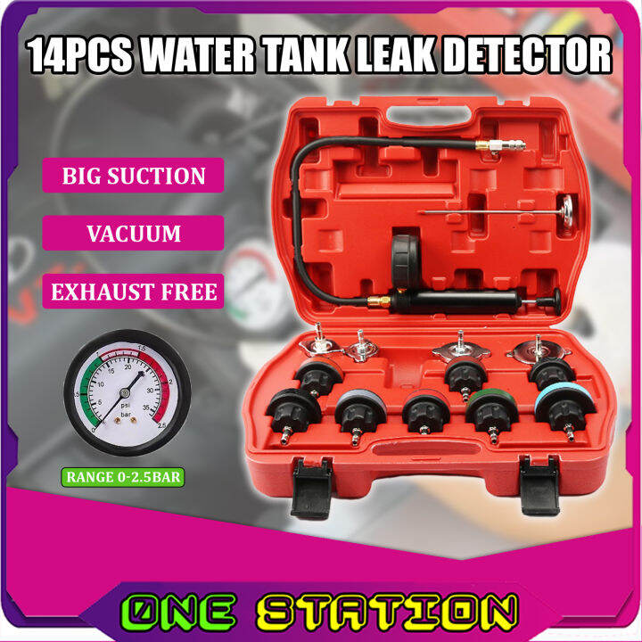 14pcs Radiator Pressure Tester Leak Detector Pressure Test Radiator