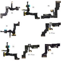 กล้องหน้าสำหรับ Iphone 4 4S 5 5S 5c Se 6 6S Plus สายกล้องหน้าโค้งด้านขวาเซนเซอร์พร็อกซิมิตีใบหน้า