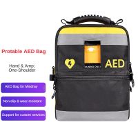 Empty AED Defibrillator Backpack First Aid Kit Portable Medical Instrument Storage Bag Emergency Rescue Kit for AED120MC