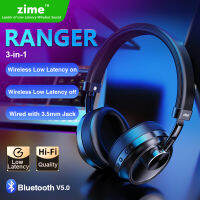 Zime Ranger Wireless Gaming Headset with Microphone 65ms Low Latency Bluetooth Headphone for PUBG Mobile PS4 XBOX PC Gamers