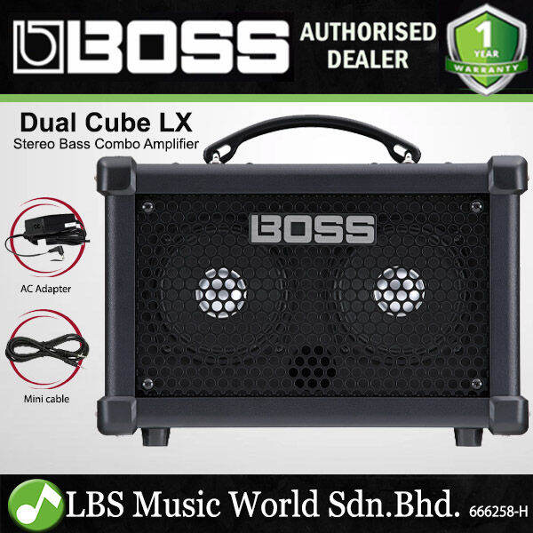 Boss DUAL CUBE BASS LX 10 Watt 2 X 5 Inch Bass Guitar Combo Amplifier ...