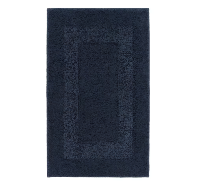 Bath mat, dark blue size 50x80 cm.