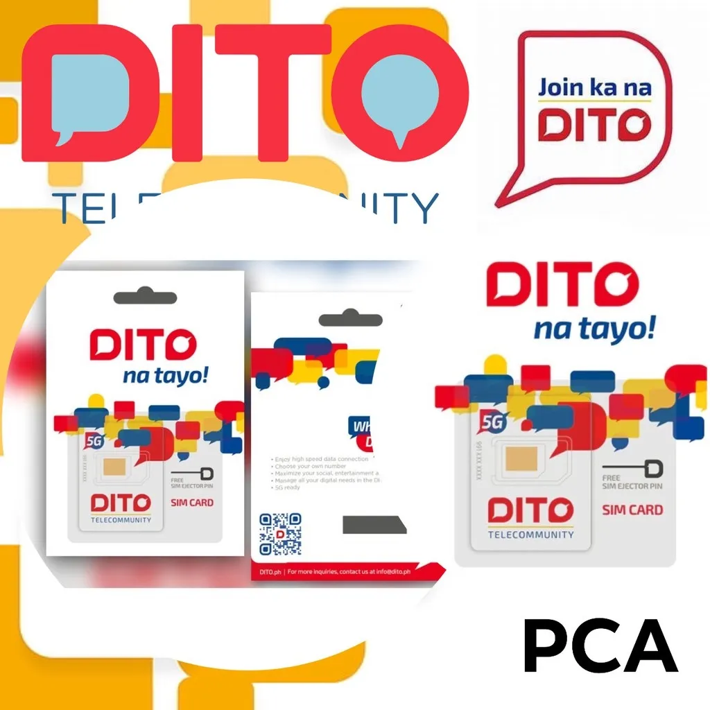 DITO SIM Card With Php199.00 Load 5G Network Dito Na Kami | Lazada PH