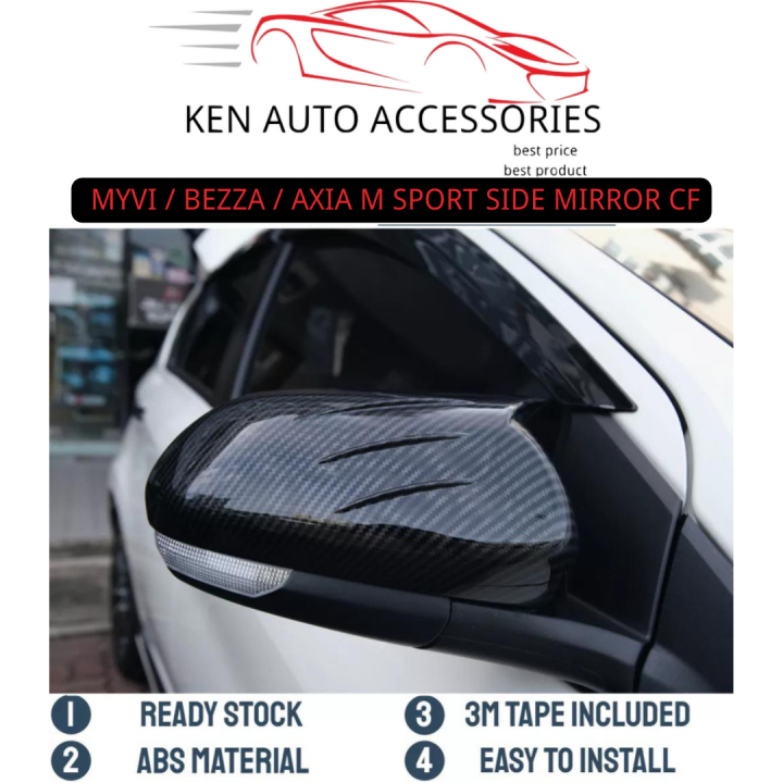 MYVI G3, BEZZA (ALL), AXIA 2023, AXIA OLD M SPORT SIDE MIRROR COVER