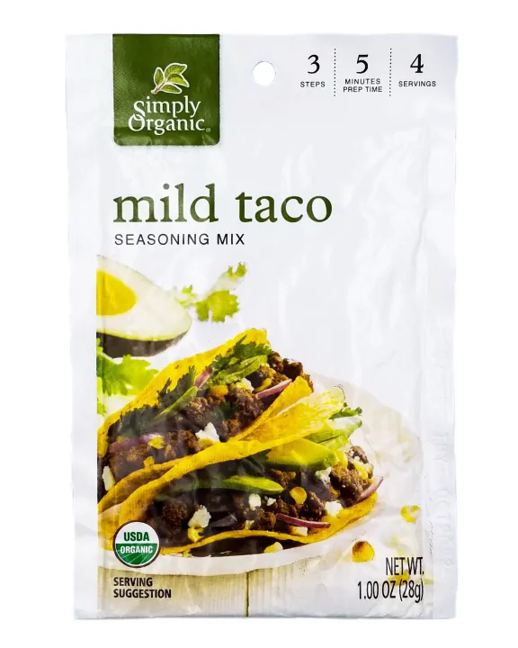 Simply Organic Mild Taco Seasoning Mix 28g Lazada Ph 3203