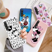 เคสมินนี่มิกกี้เมาส์สำหรับ Huawei Nova 5T ครอบ TPU นุ่มโทรศัพท์เด็กผู้หญิงลายการ์ตูนน่ารักๆเคสสำหรับ Huawei Nova5T 5 T Capa