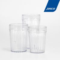 *ราคาต่อใบ* แก้วน้ำพลาสติก Fluted tumbler