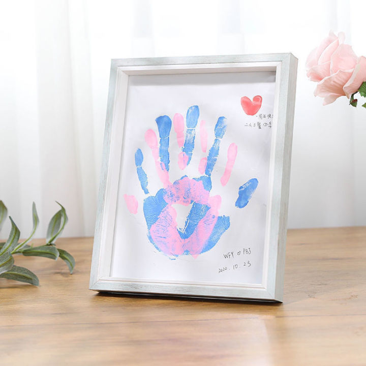 ของขวัญวันวาเลนไทน์กราฟฟิตีสีสันสดใสแบบ-diy-กรอบพิมพ์ด้วยมือสำหรับคู่เพื่อนครอบครัวสารภาพของที่ระลึก
