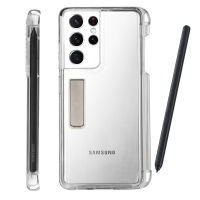 เคสโทรศัพท์มือถือปากกา Samsung GALAXY S21ultra S,เคสสไตลัส Spen พร้อมช่องใส่ปากกาสไตลัสใสสำหรับป้องกัน Galaxy EJ-PG998
