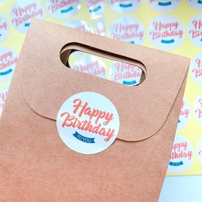 500pcs happy birthday Label Scrapbooking Envelope Stickers Festival Wedding Birthday Party Gift Seal Labels free shipping Stickers Labels