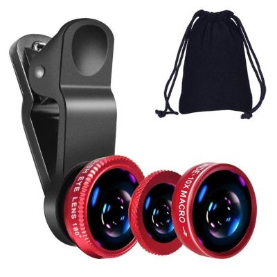 【CW】 10 Pcs Wide Angle Fish Lens Camera Kits Fisheye Zoom For Xiaomi iPhone Huawei Macro Universally Support All Cell Phones