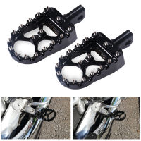 Gazechimp รถจักรยานยนต์ด้านหน้า Footrests Footpegs สำหรับ Harley XL883 2007-2010สีดำ