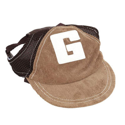 หมวกเบสบอลสุนัขตัวอักษร G ปรับสัตว์เลี้ยงหมวกฤดูร้อนหมวกกันแดด