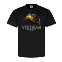 Born To Kill Vietnam Memory Helmet Creative Design T-Shirt MenS Short Sleeve T-Shirt 100% Cotton Gildan