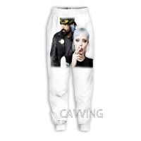 New Fashion 3D Printing Crystal Castle Casual Sports Pants Sports Pants Mens Three Section Pants Mens and Womens Jogging Pants