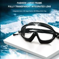 Swimming Goggles Large Frame Waterproof Anti-Fog Adjustable Diving Glasses Adults Water Sports Eye Protection Swimming Glasses Goggles