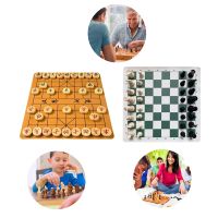 Chinese / Chess Short Plush Artificial Leather Chess Board Wooden Chess Board International Standard Chinese Chess Game Gift