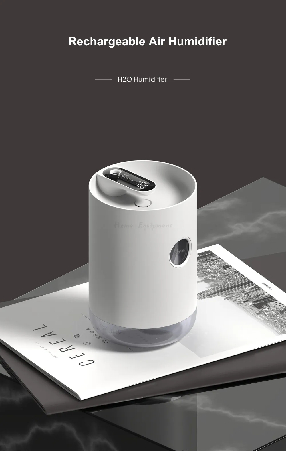 Desktop Humidification And Hydration Fan Large Capacity Water Tank For