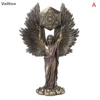 Valitoo ✿ Talmudic Judaism Metatron Angel ถือสิ่งศักดิ์สิทธิ์ดอกไม้แห่งชีวิตเรขาคณิตรูปปั้นเทวทูตสวรรค์ของผู้เผยพระวจนะ