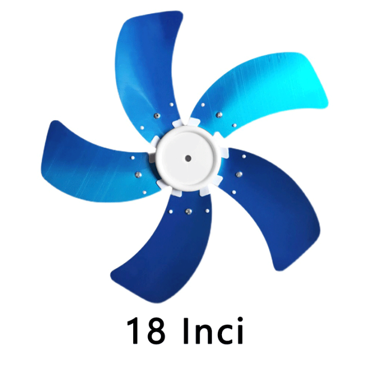 【Fan Blades】 Umum 5 Bilah Kipas Aluminium/16 Inci 400 Mm 18 Inci 450 Mm