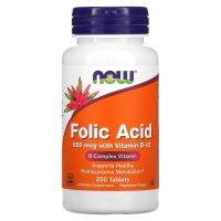 Now Foods, Folic Acid, 800 mcg, 250 Tablets