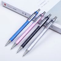 2Pcs/Lot High Quality Metal Mechanical Pencil 0.5 0.7mm Refills Office School Student Writing Painting Stationery Pencils