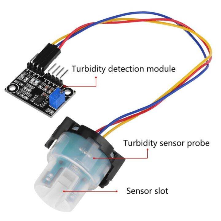 Turbidity Sensor Module Deteksi Kualitas Kejernihan Kekeruhan Air ...