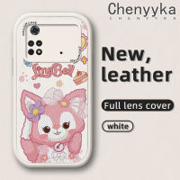 เคส Chenyyyka สำหรับ Xiaomi Poco M4 Pro 5G Redmi Note 11T 5G Note 11S 5G เคสลายการ์ตูนน่ารัก LinaBell ใหม่ฝาหลังเคสใส่โทรศัพท์หนังกันกระแทกป้องกันซิลิโคนนิ่มเลนส์กล้องถ่ายรูปเคสรวมทุกอย่าง