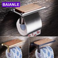 Toilet Paper Holder Waterproof Wall Mounted 304 Stainless Steel Bathroom Tissue Holder Mobile Phone Toilet Paper Roll Holder Toilet Roll Holders