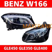 FOR BENZ W166 GLE450 GLE350 GLE400 HEADLAMP HEADLIGHT LENS HEAD LAMP FRONT LIGHT(USED)