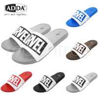 ?ADDA 82R07 Marvel รองเท้าแตะลำลองแบบสวม รุ่น ไซส์ 7-10 สี ดำ, น้ำเงิน, น้ำตาล, เทา, แดง