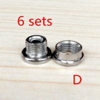 6 Sets Bicycle Crankset Steel Chainwheel ring Bolt &amp; Nut Bike Parts M8 Pitch 0.75mm