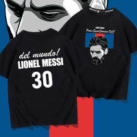 Paris Saint-Germains F.C.S เสื้อยืดแขนสั้นสำหรับฤดูร้อนฟุตบอลกีฬา Lionel Messis NO.30ผ้าฝ้ายลำลองเสื้อยืดผู้หญิงการฝึกอบรมเสื้อผ้า0000