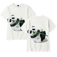 New2022 2023เสื้อยืดแขนสั้นผู้ชายสไตล์ใหม่น่ารัก Big Panda