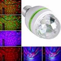 E27 LED RGB Lamp 9W 6W Bulb Magic Color Projector Auto Rotating Stage Light AC85-265V 220V 110V For Holiday Party Bar KTV Disco