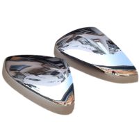 Chrome Car Styling Side Mirrors Glossy Pairs Cover Accessories for Peugeot 3008 5008 2017 2018 Rearview Rear View Overlay